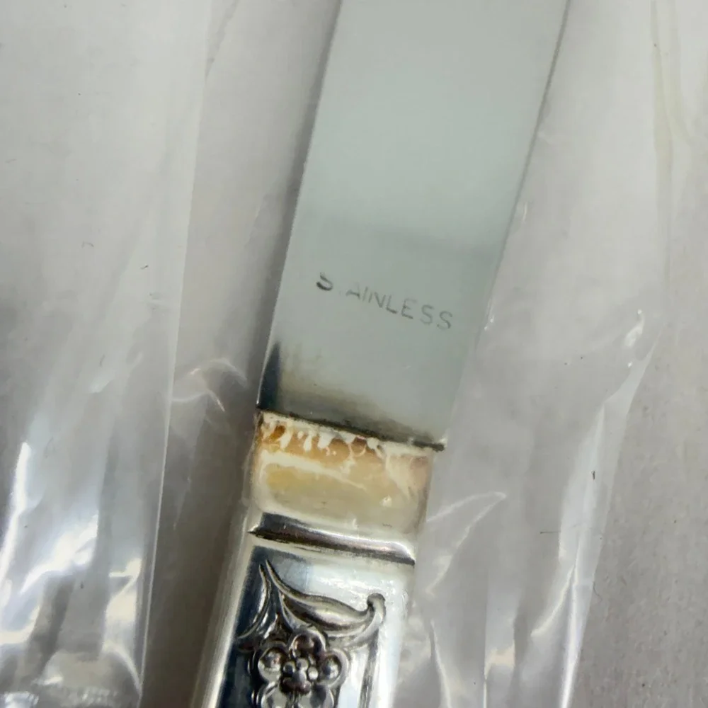 Wm Rogers Starlight Rose Silverplate (4) 6 Pc Place Setting Flatware Lot Vintage
